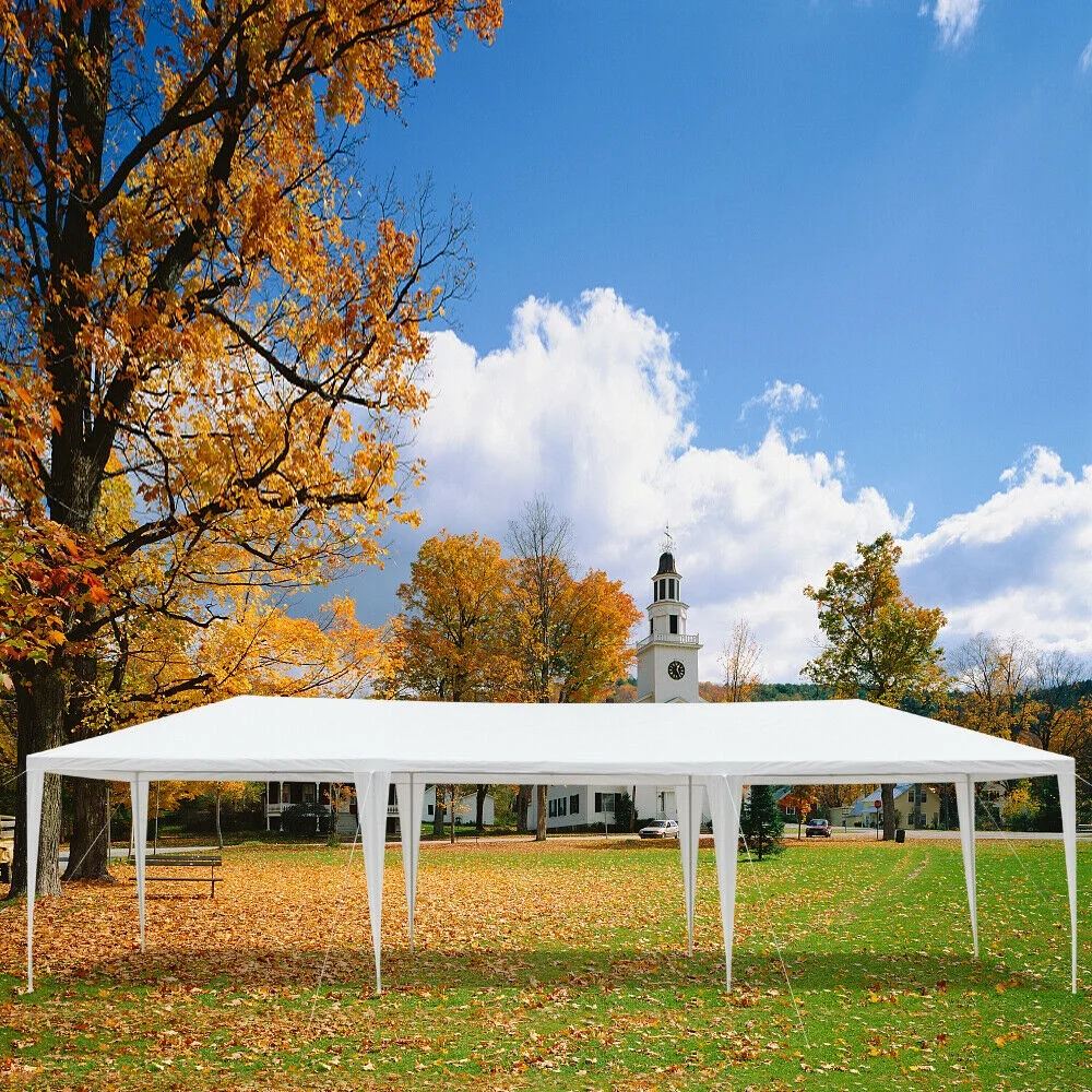 10'x30' Party Tent Wedding Patio Gazebo Outdoor Carport Canopy Shade with Side 5 Removable Walls