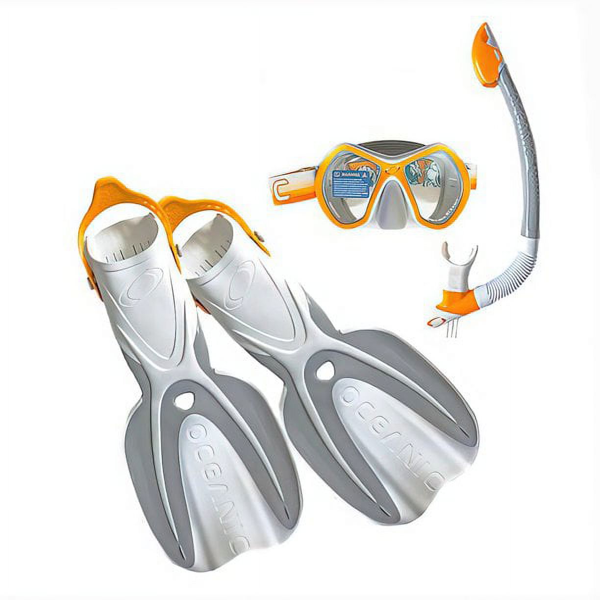 Oceanic Adult Snorkeling Set with Mesh Bag, Size Large/X-Large