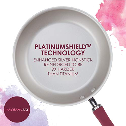 Rachael Ray Create Delicious Nonstick Cookware Pots and Pans Set, 13 Piece, Gray Shimmer
