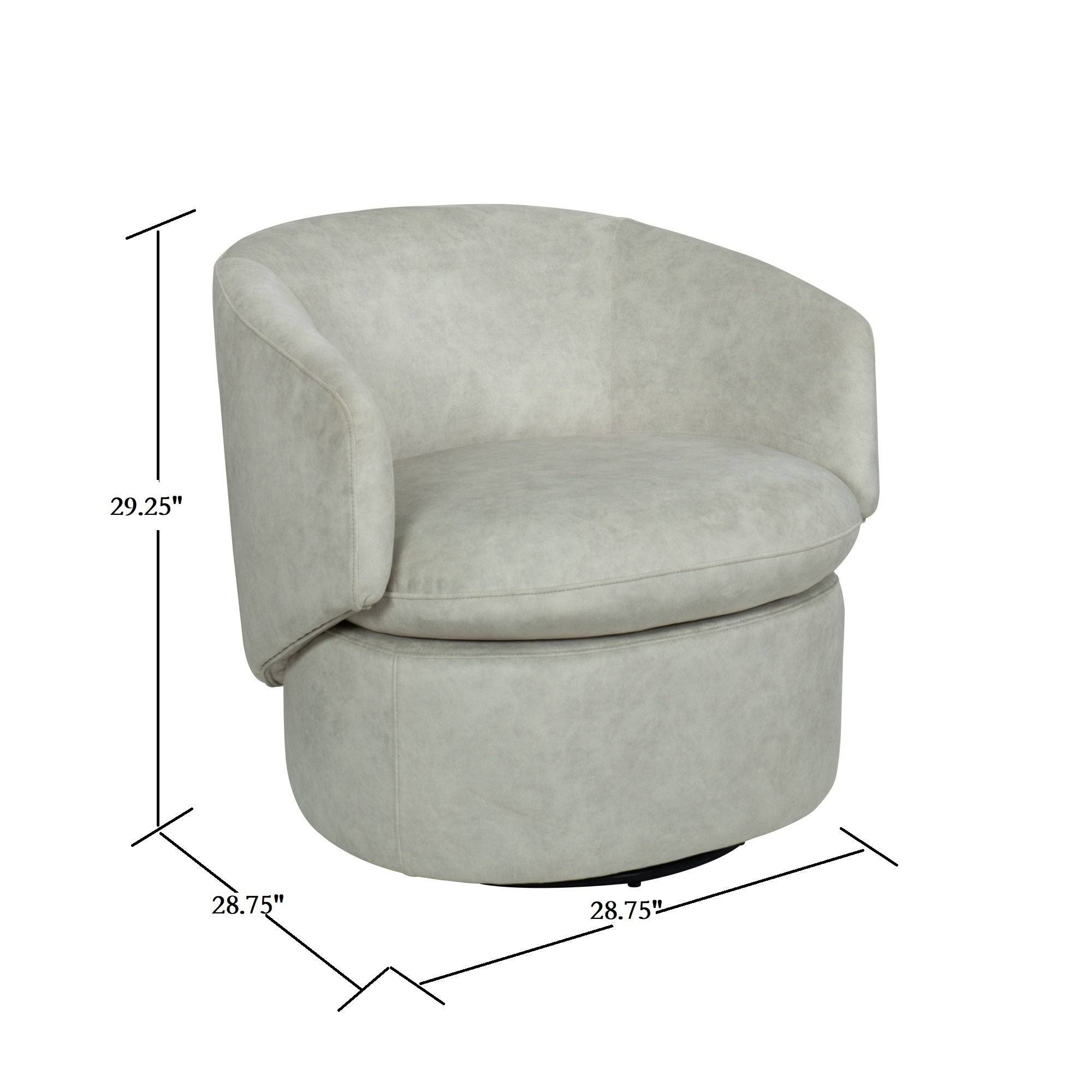 Achorn Swivel Barrel Chair - Leopard