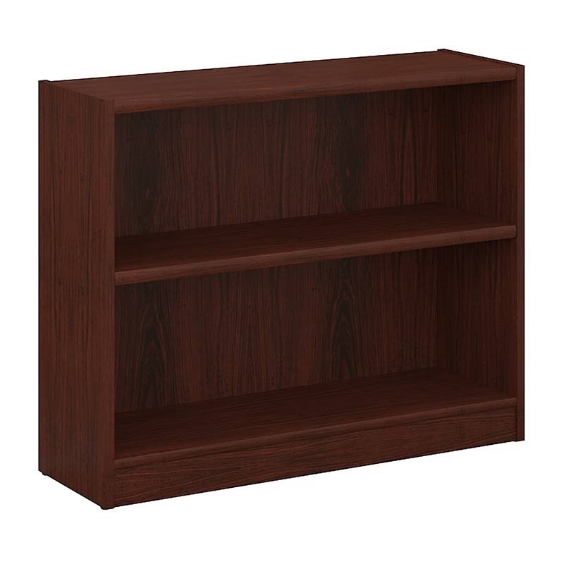 Bowery Hill Furniture 2 Shelf Bookcase in Vogue Cherry
