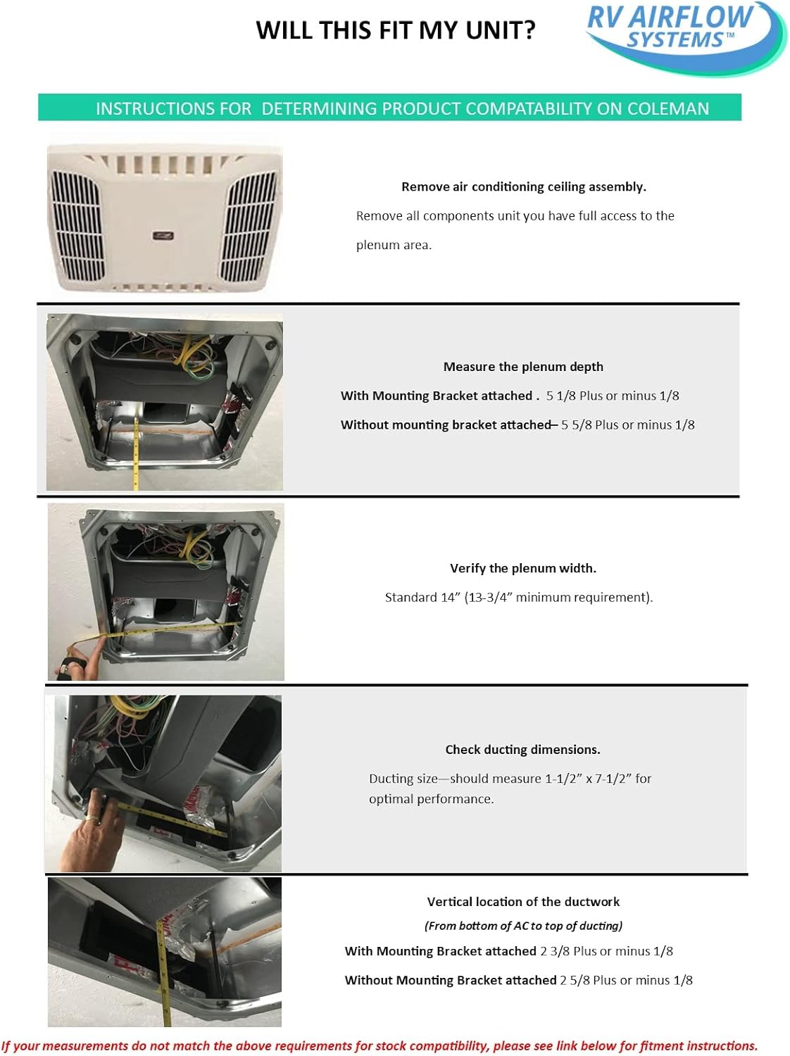 Coleman Mach 3 10 15 Q AC Diverter – Increase the volume of air from your AC into your hot RV, making you colder faster– Vent Filter Accessory Replacement Unit