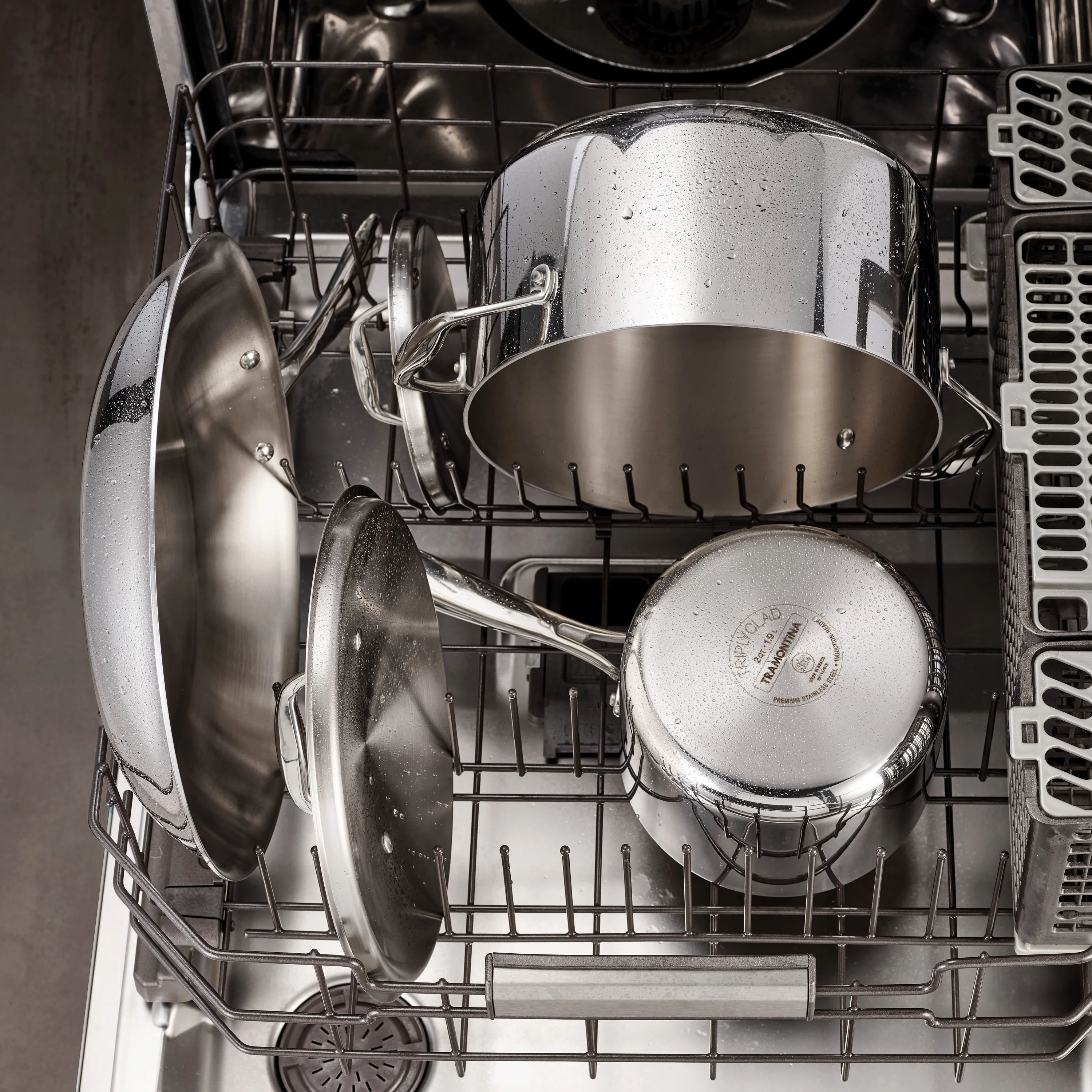 Tramontina 10 Pc Tri Ply Clad Stainless Steel Cookware Set