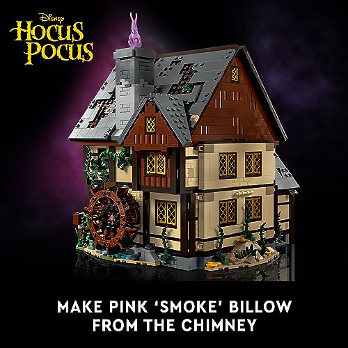 LEGO Ideas Disney Hocus Pocus: The Sanderson Sisters' Cottage Collectible Building Set, Unique Gift Idea for Adults and Fans of Disney Movie Hocus Pocus, Includes Sanderson Sister Minifigures, 21341