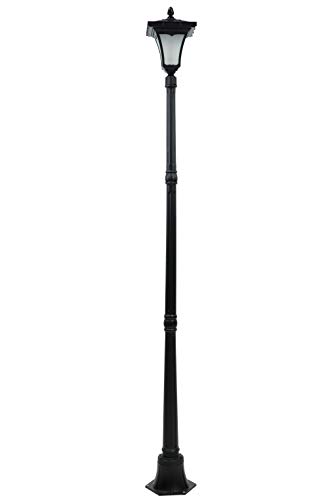 Sun-Ray 312074 Solar Lamp Post, 80", Black