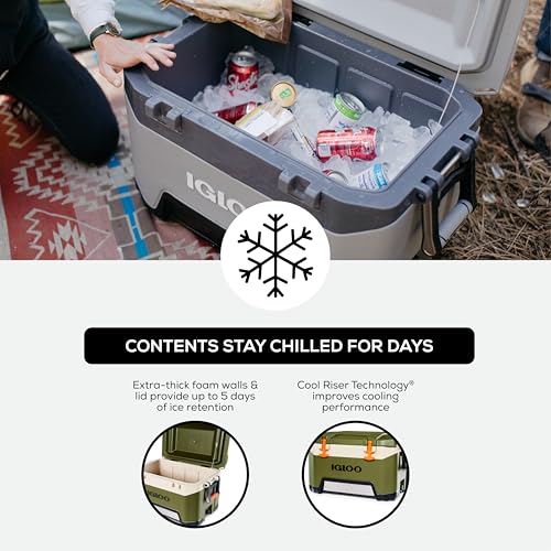 Igloo BMX 52 Quart Cooler with Cool Riser Technology