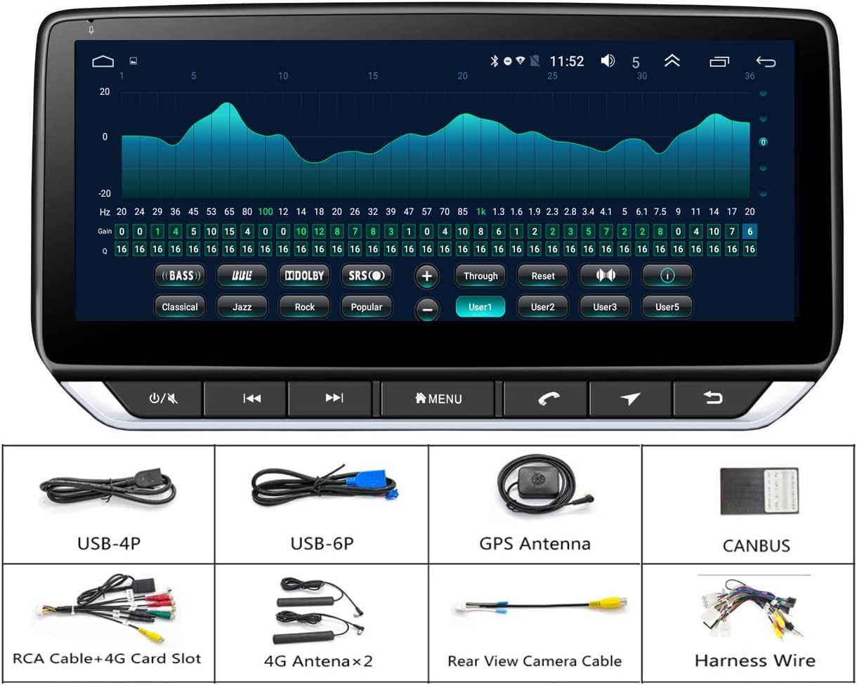Radio for Dodge Grand Caravan Android Stereo 2008-2020 IPS 10.25inch Touch Screen 4G RAM 64G ROM Build in Wireless carplay 4G LTE Free Camera