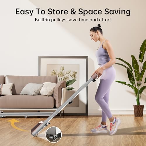 Superun Walking Pad, Under Desk Walking Pad Treadmills for Home & Office, 2 in 1 Walking Treadmill, Portable Mini Treadmill with Remote Control & Smart Motion APP, 265 Lbs Capacity, Installation Free