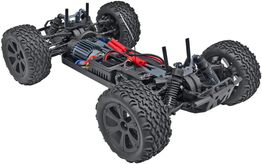 Redcat Racing Blackout XTE 1/10 Scale Electric Monster Truck with Waterproof Electronics, Red
