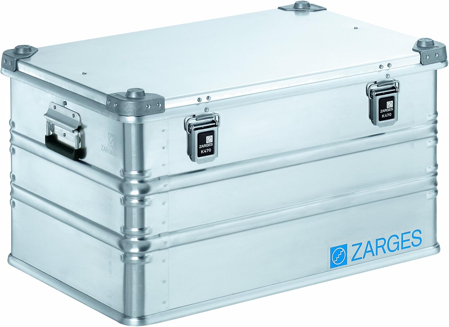 Zarges?K470 Aluminum Hard Protective Carrying Case, Portable Stackable Storage, Customizable Safe Lock Box, Dust and Water Resistant (44.1 x 28.3 x 18.9 Inches)