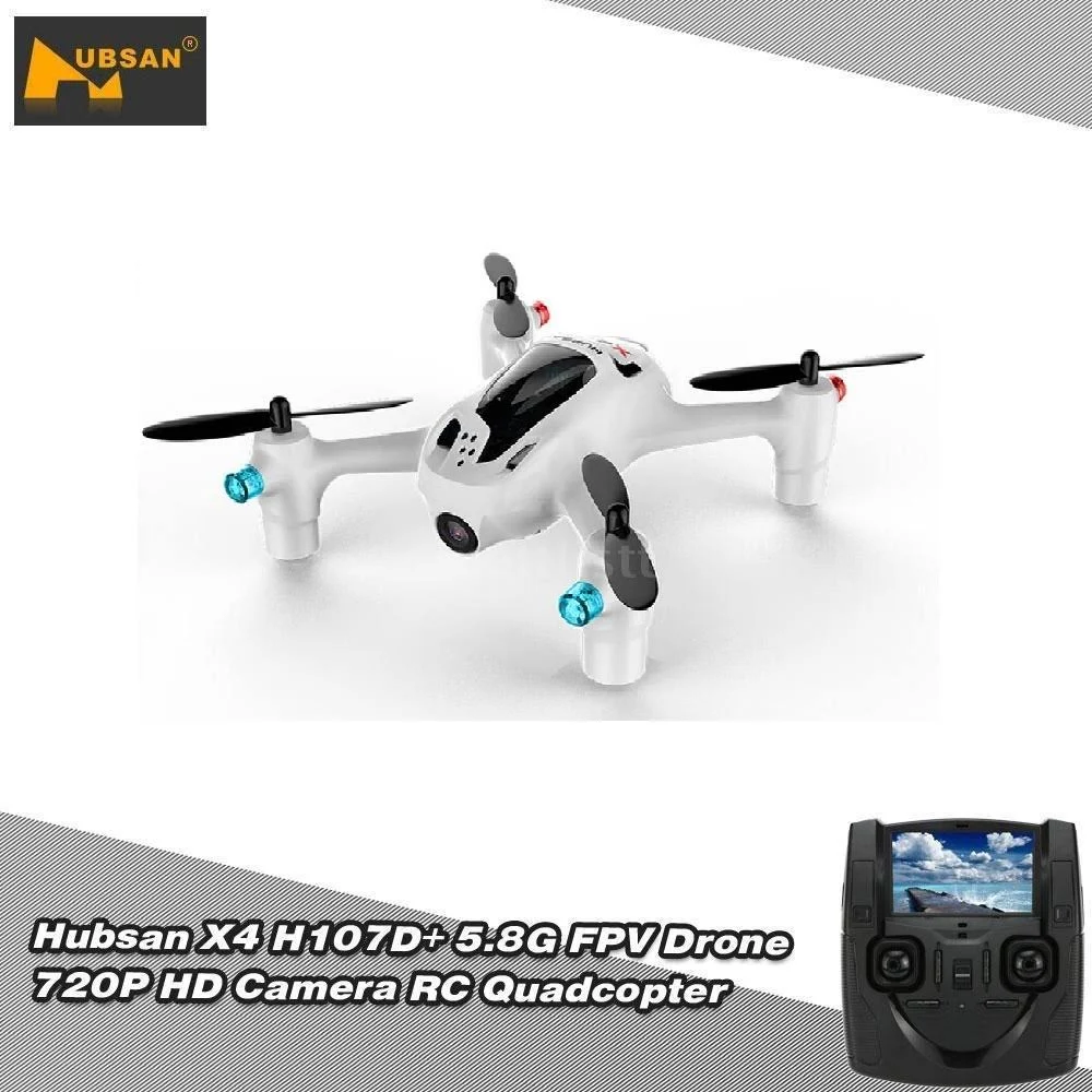 Hubsan X4 H107d+ FPV X4 Plus RTF Quadcopter 720p HD Camera 6-Axle Gyro RC H