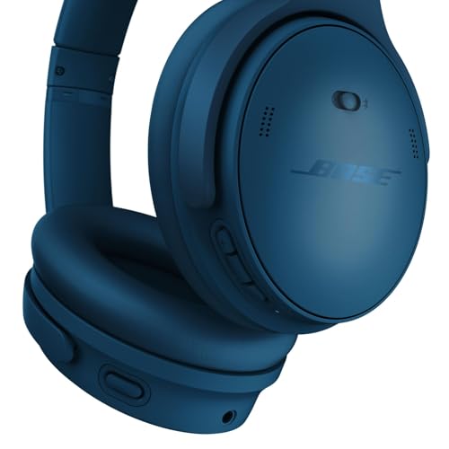 Bose QuietComfort Bluetooth Headphones, Wireless Headphones with Active Over Ear Noise Cancelling and Mic, Deep Bass, Up to 24 Hours of Playtime, Sandstone