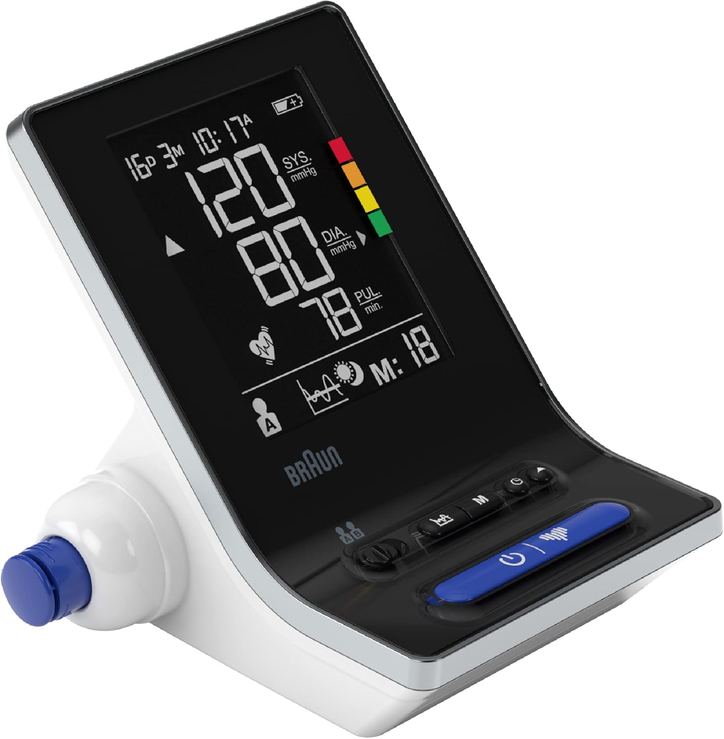 Braun ExactFit 3 Upper Arm Blood Pressure Monitor with Clinically Proven Accuracy - Quick & Easy At-Home Blood Pressure Machine with 2 Cuff Sizes Included