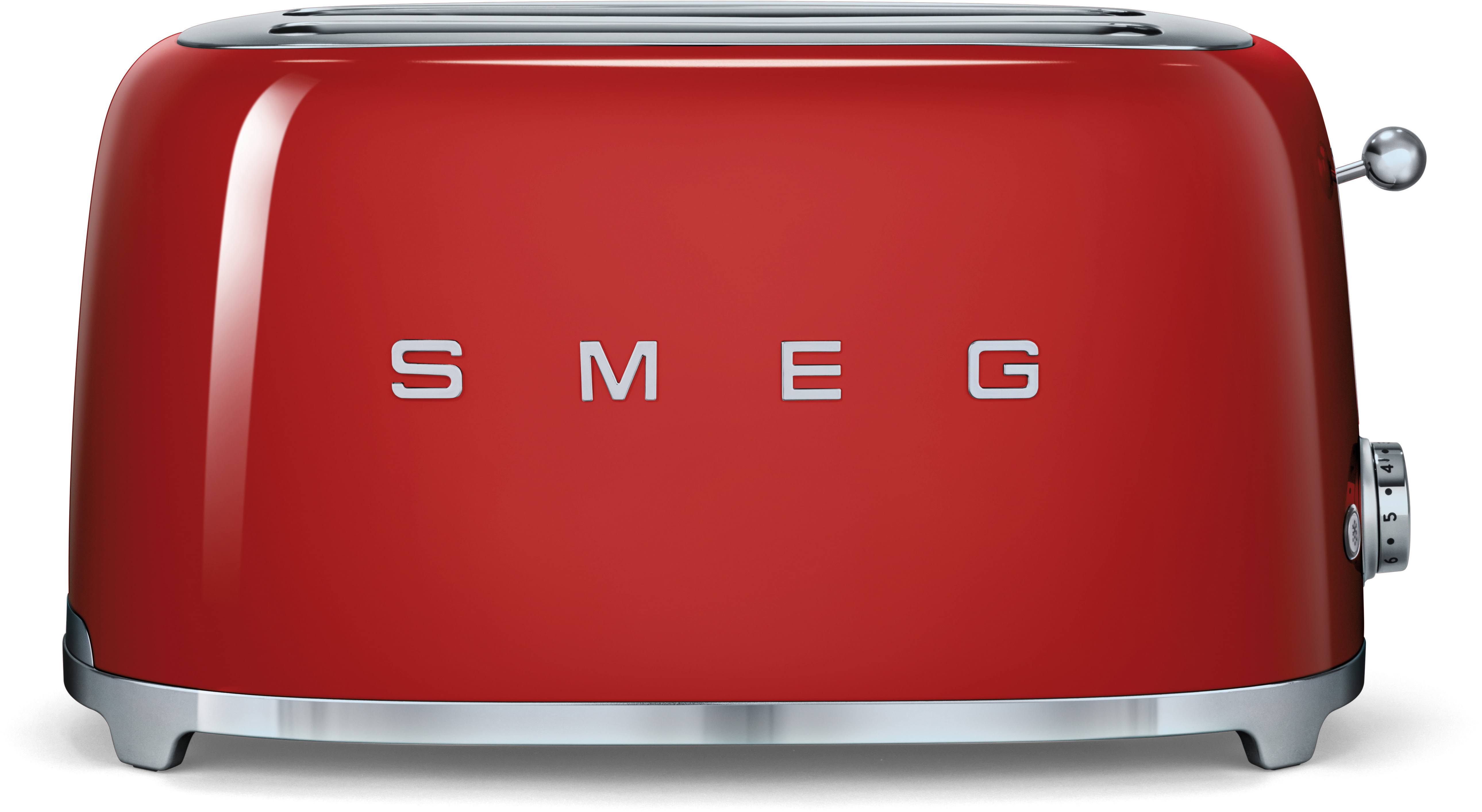 SMEG TSF02 4-Slice Toaster - Red
