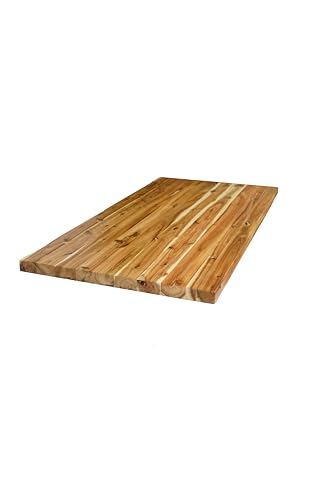 42" L x 24" Rectangular Acacia Butcher Block Standard Countertop with Edge Grain(CT4224-AC-CC)