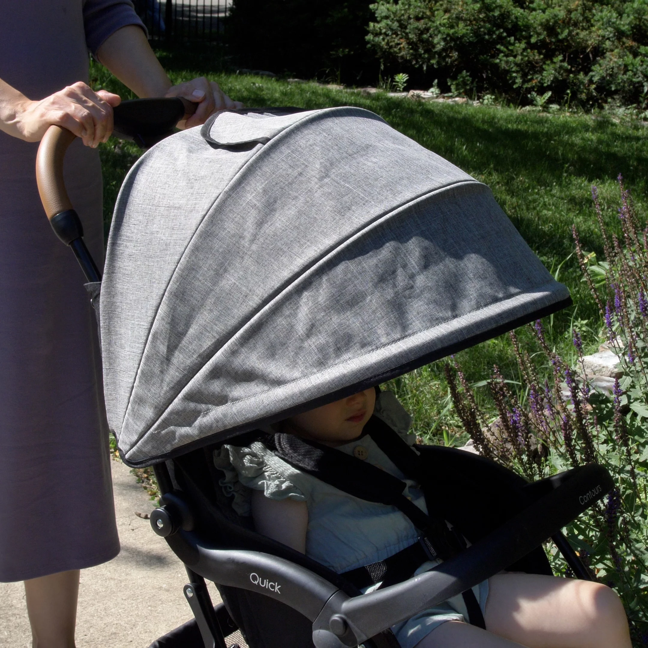 Contours Quick® Lightweight Travel Stroller, Compact Newborn Stroller, Gray