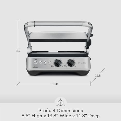 Breville Bgr700Bss The Sear And Press Countertop Electric Grill Bes860Xl Stainless Steel Bes860Xl countertop griddle appliance