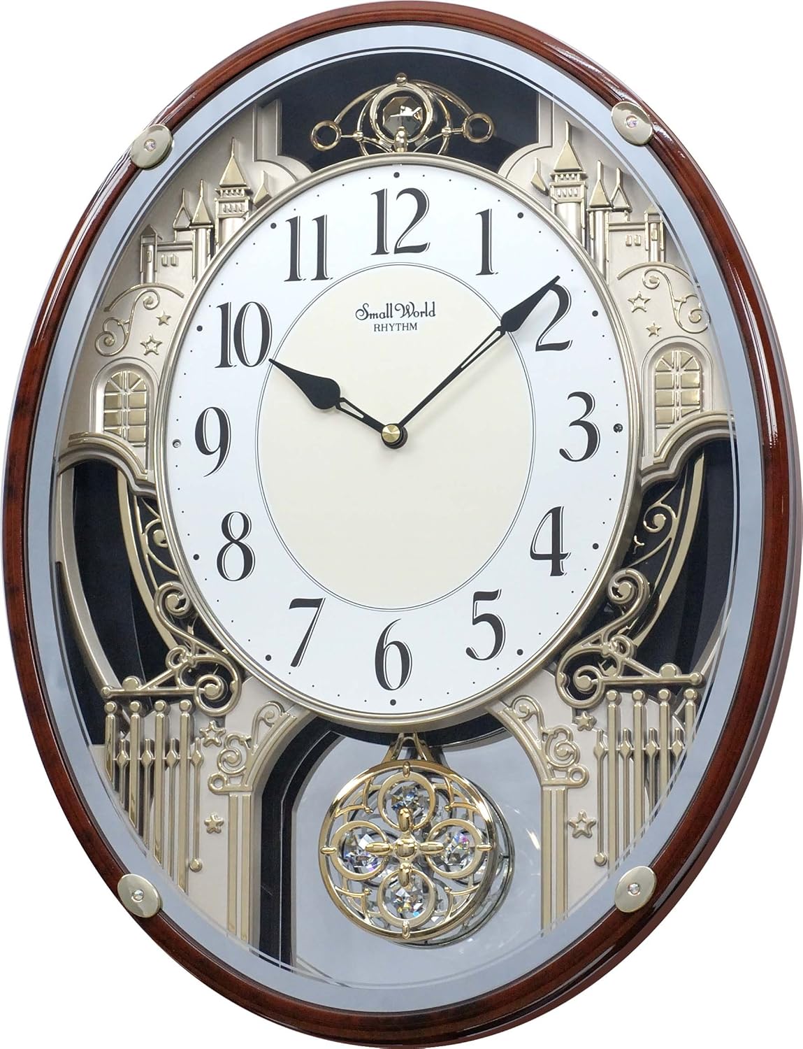 Rhythm Clocks Chateau Musical Motion Clock