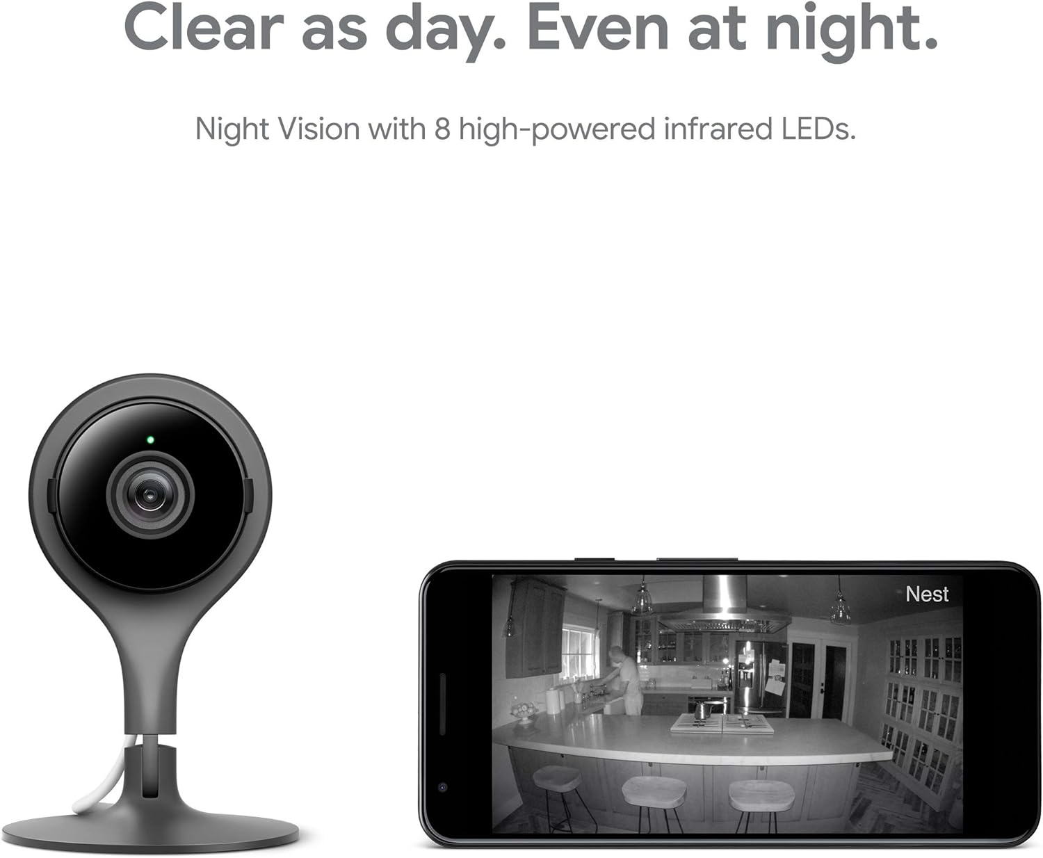 Google Nest Cam Indoor 3 Pack - Wired Indoor Camera for Home Security - Control with Your Phone and Get Mobile Alerts - Surveillance Camera with 24/7 Live Video and Night Vision