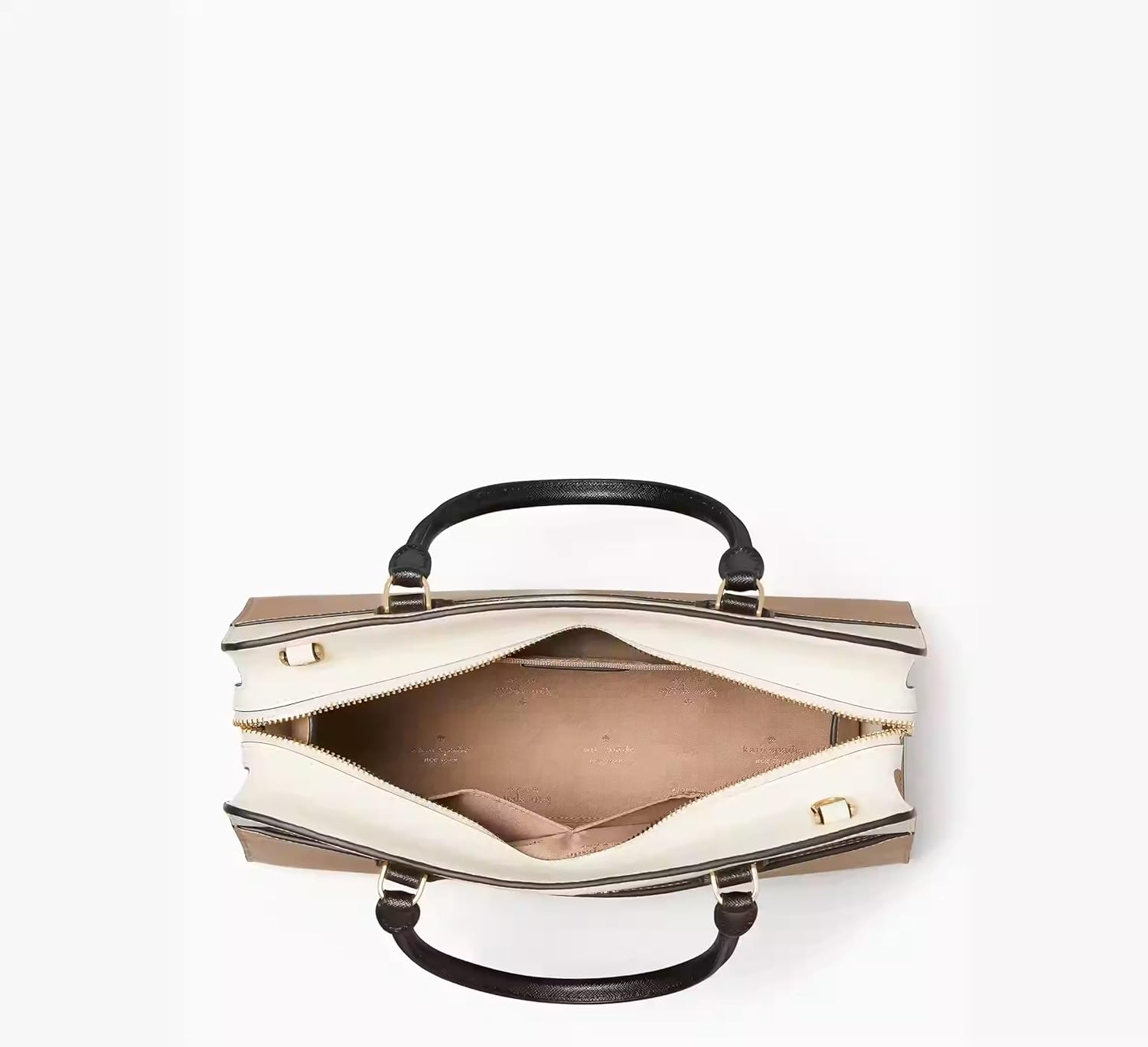 Kate Spade New York Madison Large Satchel Handbag (Toasted Hazelnut Multi)
