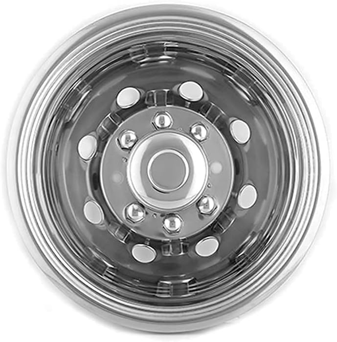 Kucaruce Set of 4 19.5 10 Lug Wheel Skins Hub Caps Rim Covers Stainless Steel Wheel Simulators For 2008-2020 R_a_m 4500 5500 Pickup