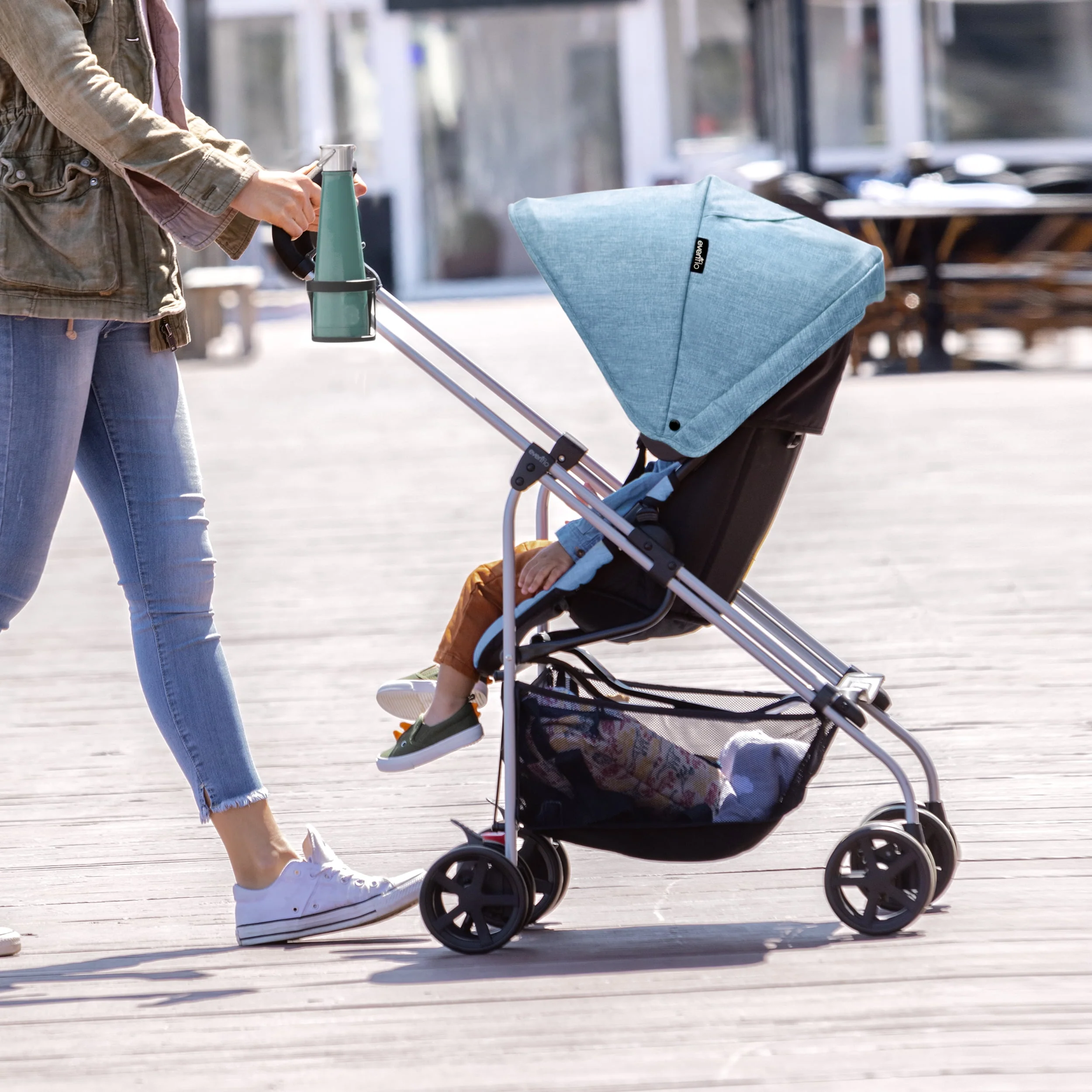 Evenflo Reversi Lightweight Reversible Stroller (Altair Black), Unisex