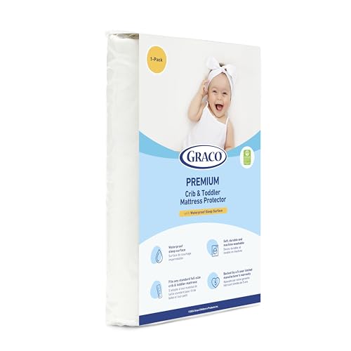 Graco 6-Inch Dual-Comfort Crib & Toddler Mattress - GREENGUARD Gold, CertiPUR-US Certified Foam, 2-Sided Mattress Fits Crib & Toddler Bed, Waterproof Sleep Surface