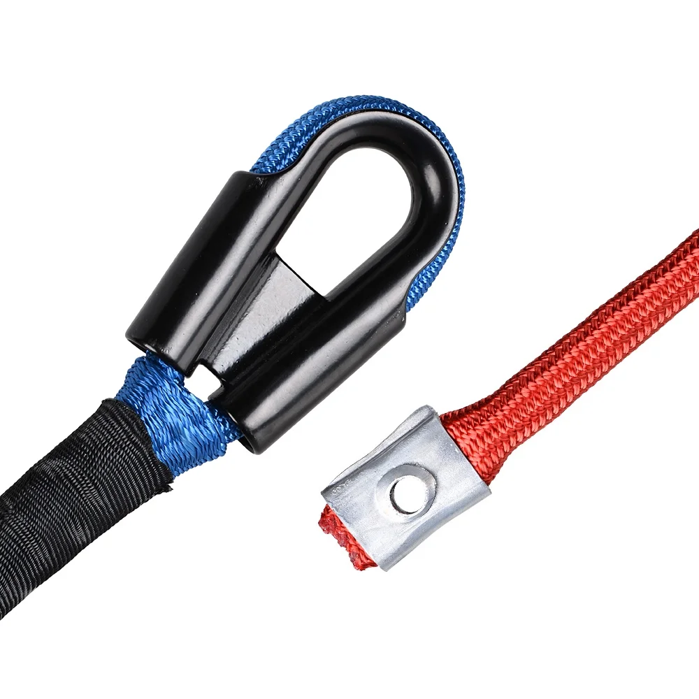 Astra Depot Blue 3/8" x 95ft Synthetic Winch Rope 22000lbs Dyneemas Winch Cable Line Sleeve Protection Car Tow Recovery Cable for 4WD Off Road Vehicle Jeep SUV Truck