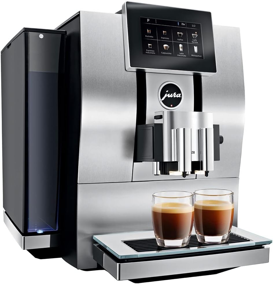 Jura Z8 Aluminum Automatic Espresso & Cappuccino Machine with Touch screen