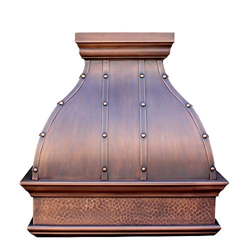 Copper Range Hood with Professional Liner and Internal Motor Sinda H25SL-1