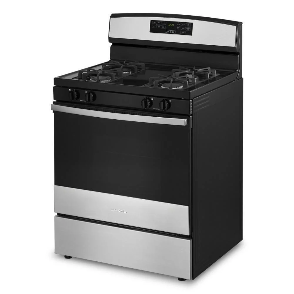 Amana Agr6603sm 30" Wide 5 Cu. Ft. Free Standing Gas Range - Stainless Steel