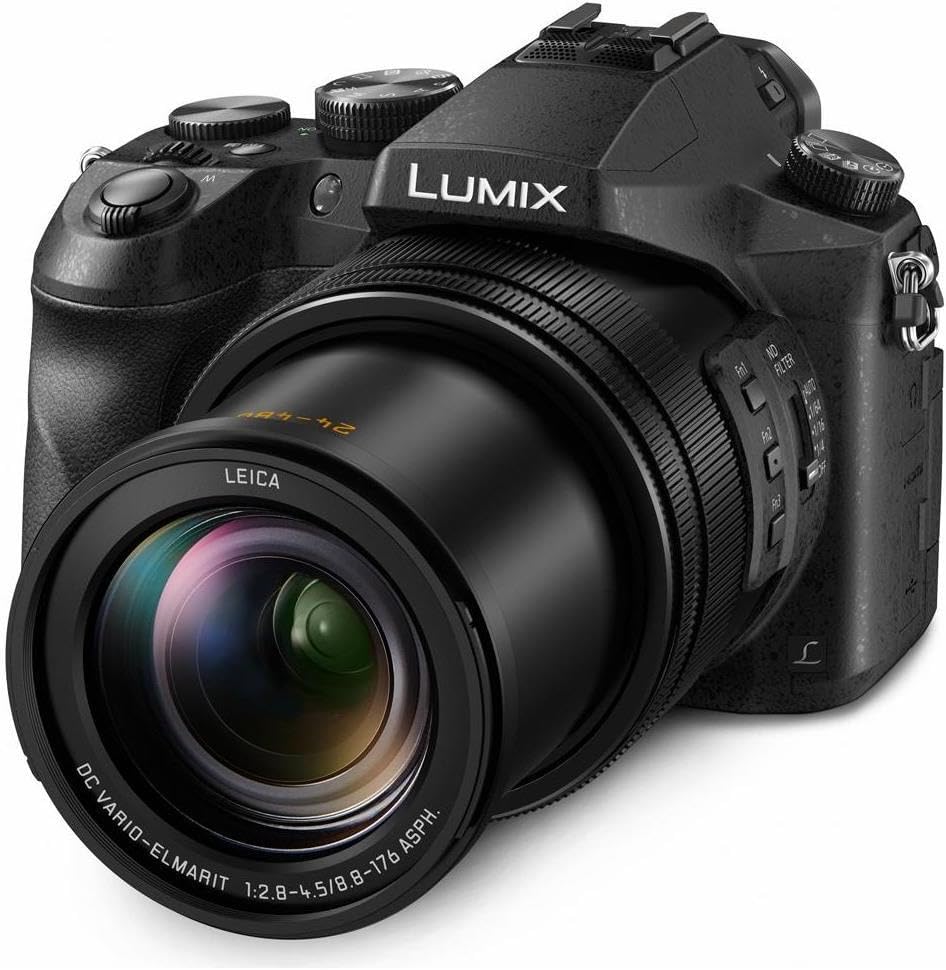 Panasonic LUMIX FZ2500 4K Point and Shoot Camera, 20X LEICA DC VARIO-ELMARIT F2.8-4.5 Lens, 21.1 Megapixels, 1 Inch High Sensitivity Sensor, 422 10-bit, HDMI Out, DMC-FZ2500 (USA BLACK)