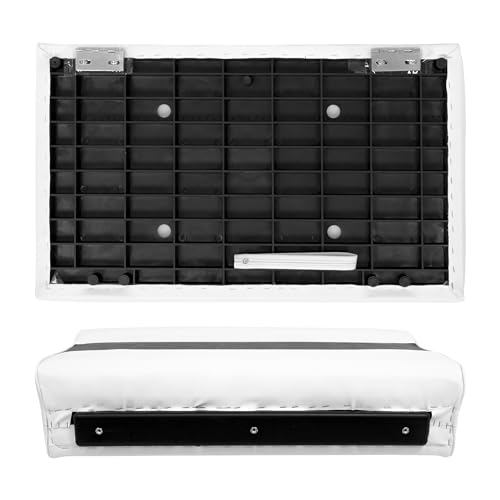 Wise 8WD95-1011 Deluxe Series 28" Pontoon Bench Seat Cushion Set (Base #8WD95-1B-221 Required to Complete), Grey/Navy/Blue