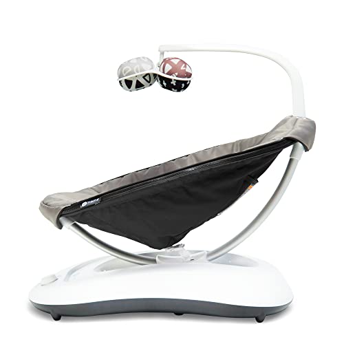 4moms RockaRoo Baby Rocker with Front to Back Gliding Motion, Graphite