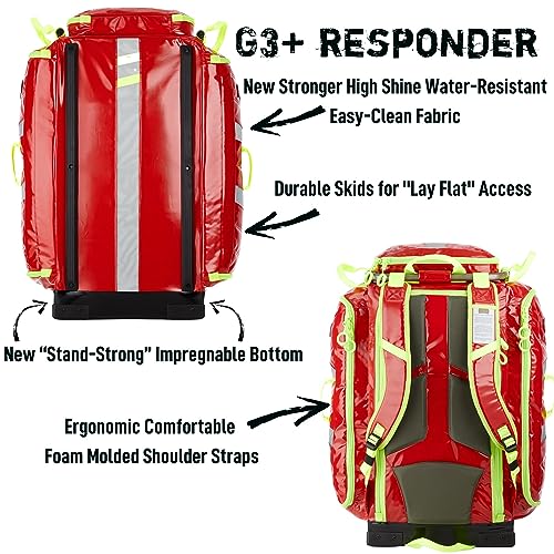 Statpacks G3+ Responder, Large Capacity ALS BLS Medic Backpack, Modular System for EMS, Firefighters, Healthcare (Blue)