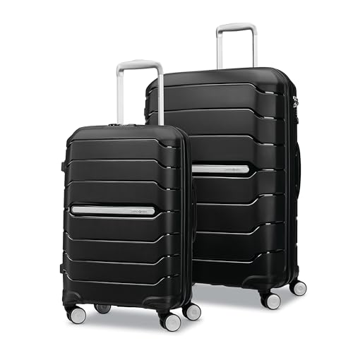 Samsonite Freeform 21-Inch Hardside Carry-On Luggage - Hardshell Carry-On Suitcase - TSA, Airline-Approved - Expandable Hard Shell, Smooth Rolling Spinner Wheels for Lightweight Travel - Navy