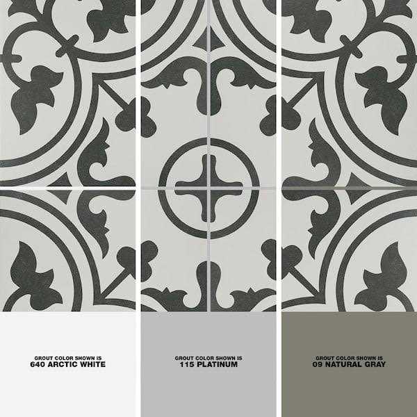 Merola Tile Arte 9-3/4 in. x 9-3/4 in. Porcelain Floor and Wall Tile