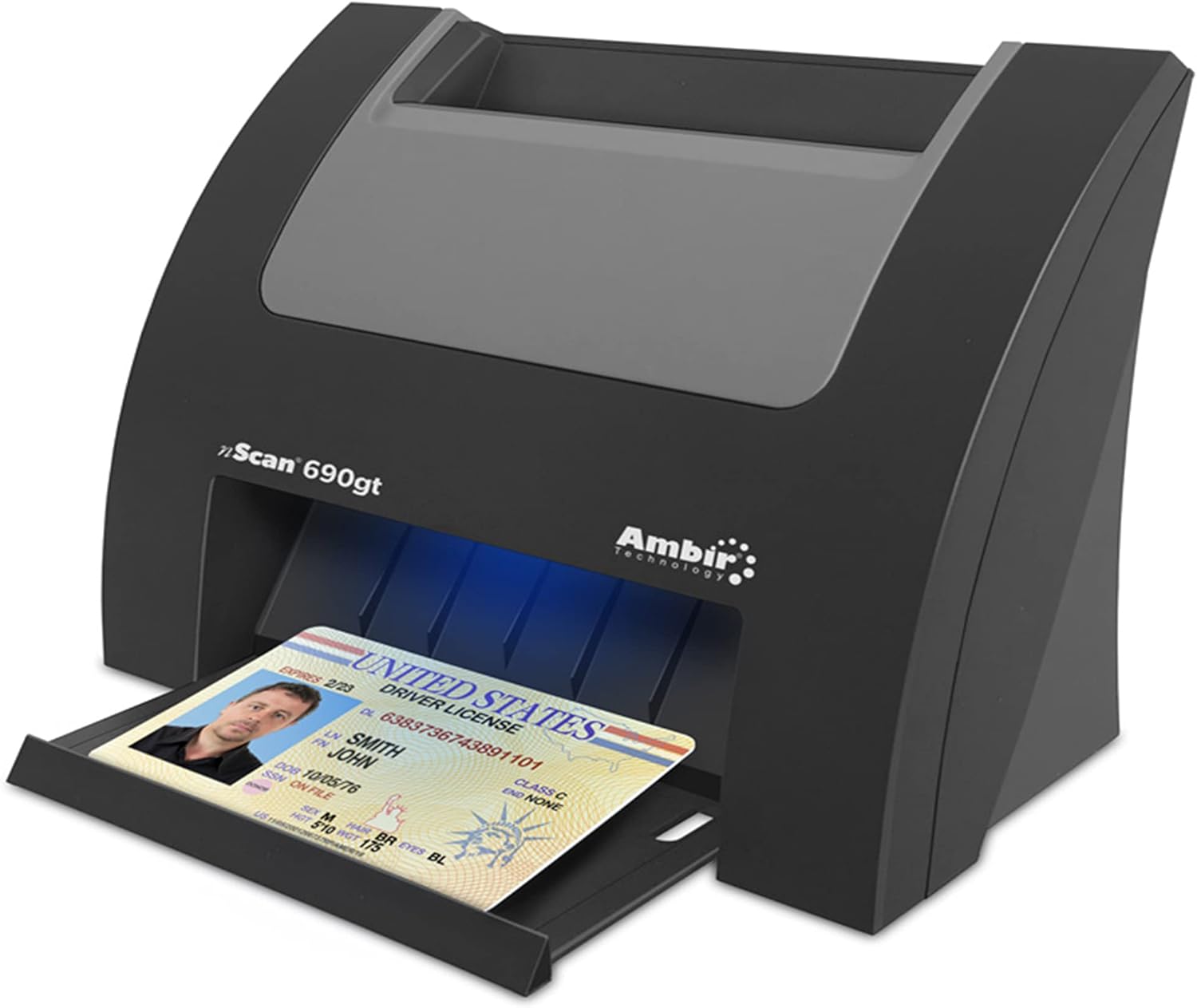 Ambir nScan 690gt High-Speed Vertical Card Scanner for Windows PC