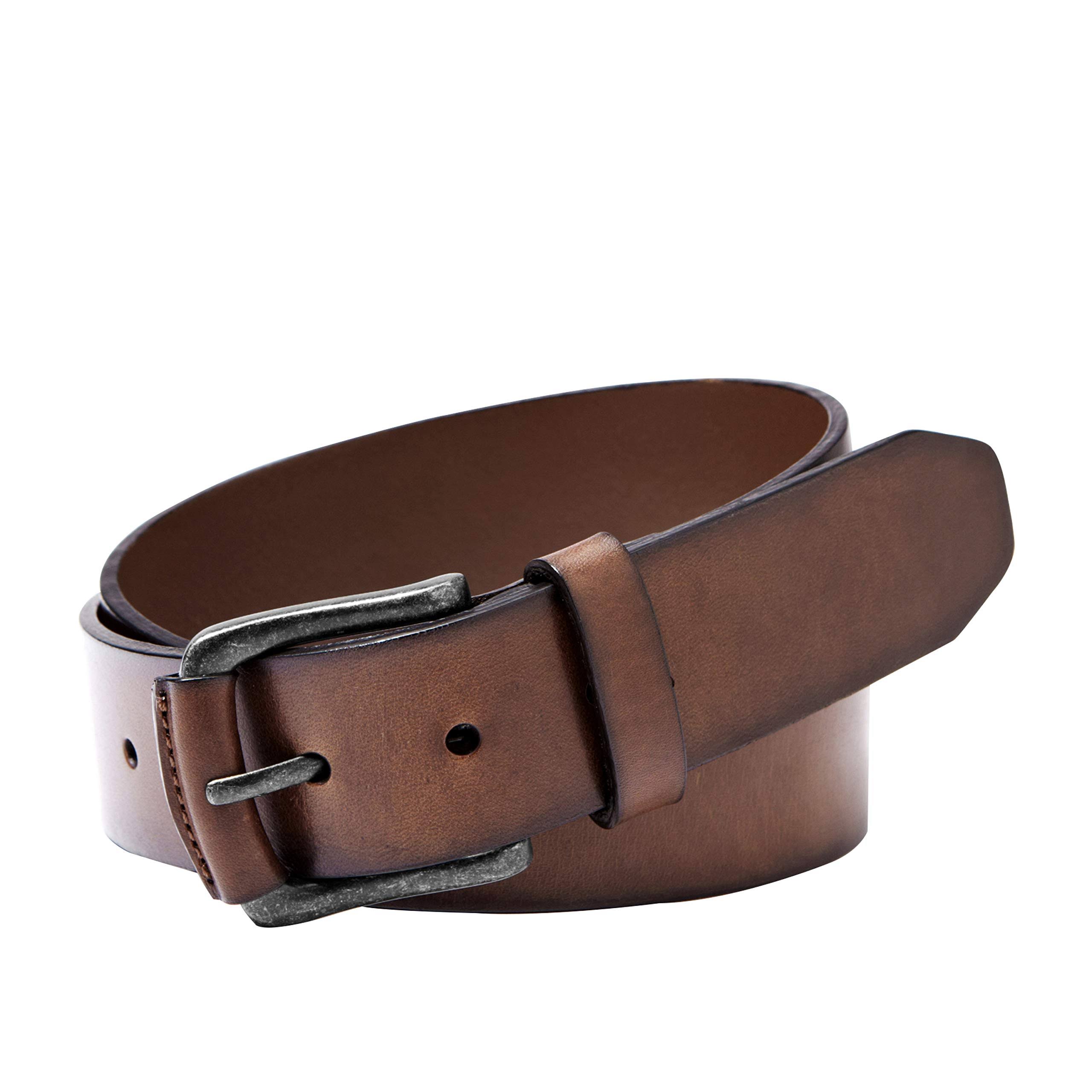 Fossil Men&s Carson Leather Casual Belt - Brown - 32