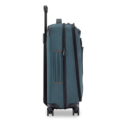 Briggs & Riley Domestic 22" Carry On Expandable Spinner - Luggage for Travel, Suitcases with Wheels, Softside Rolling Bag for Men & Women, Self-Repairing Zipper - ZDX Collection, Hunter