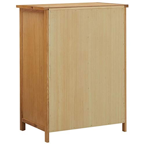 Wardrobe 29.9"x20.5"x41.3" Solid Oak Wood,Rustic Oak Wardrobe with Hanging Rail and Drawers for Bedroom Storage Armoires & Wardrobes, Bedroom Cabinets & Storage