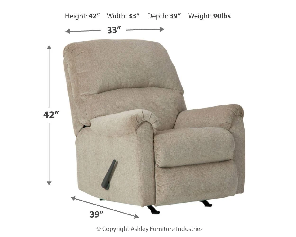 Signature Design by Ashley Dorsten Sisal Rocker Recliner - 7720525