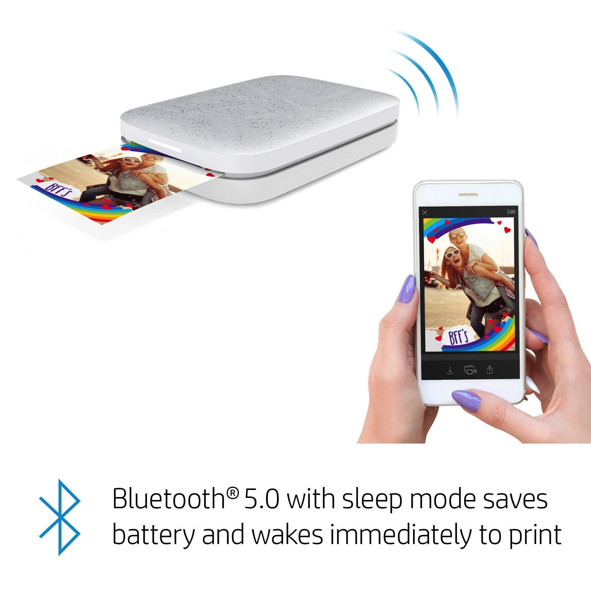 HP Sprocket 200 Photo Printer - White