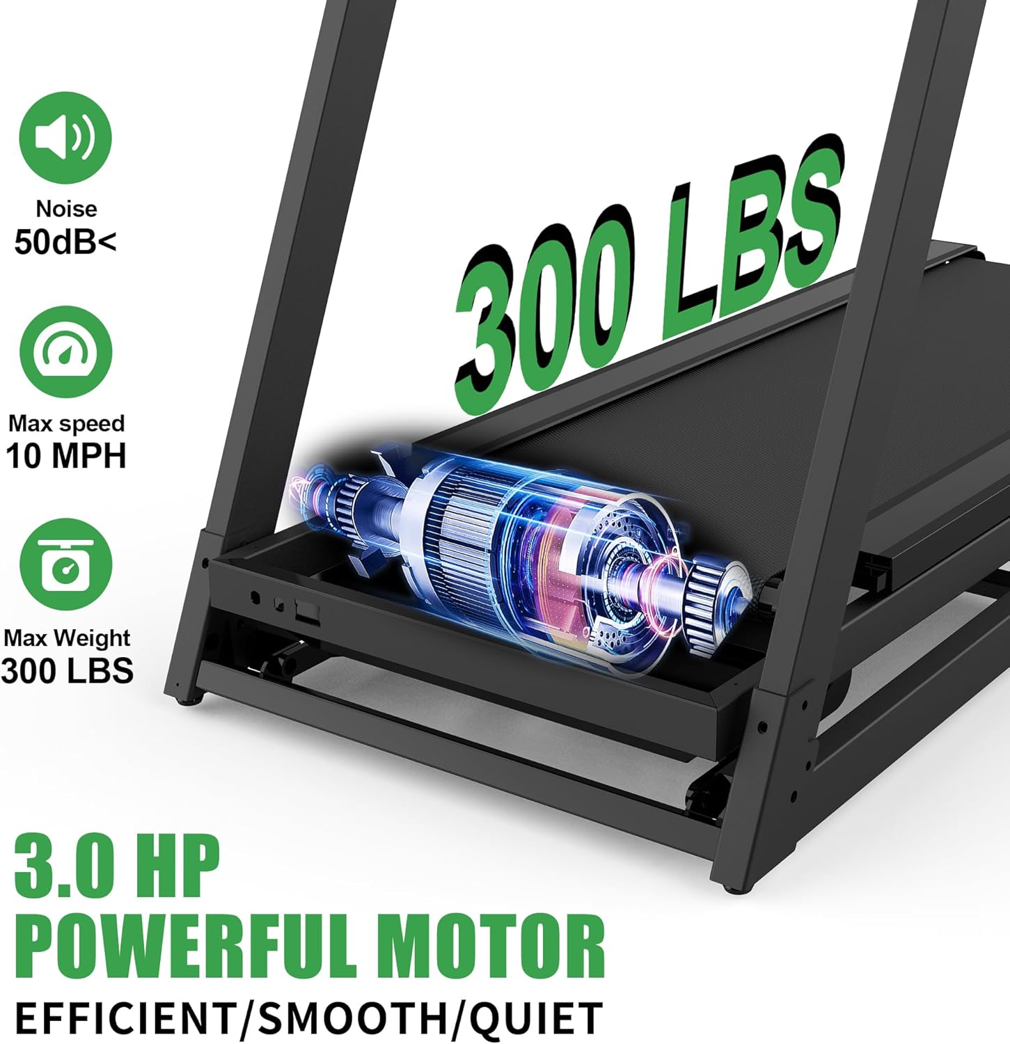 RUNOW Treadmills for Home with 0-12% Auto Incline, Folding Treadmill Perfect for Walking and Running, Built-in Speakers and Customized Programs Bring Superior Training Experience