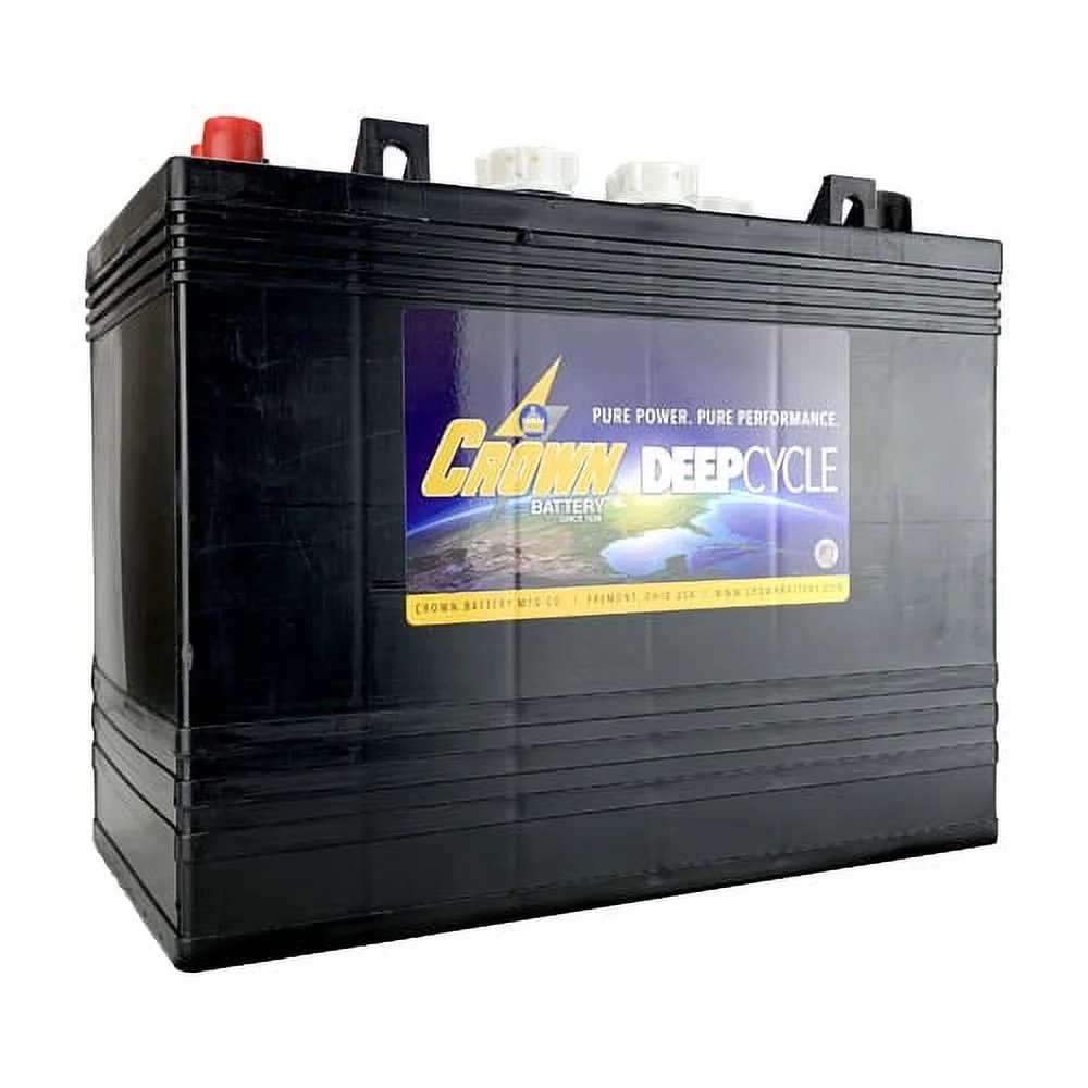 4 Pack, 48V - 12 Volt Golf Cart Batteries - Crown Battery T-1275 Club Car EzGo