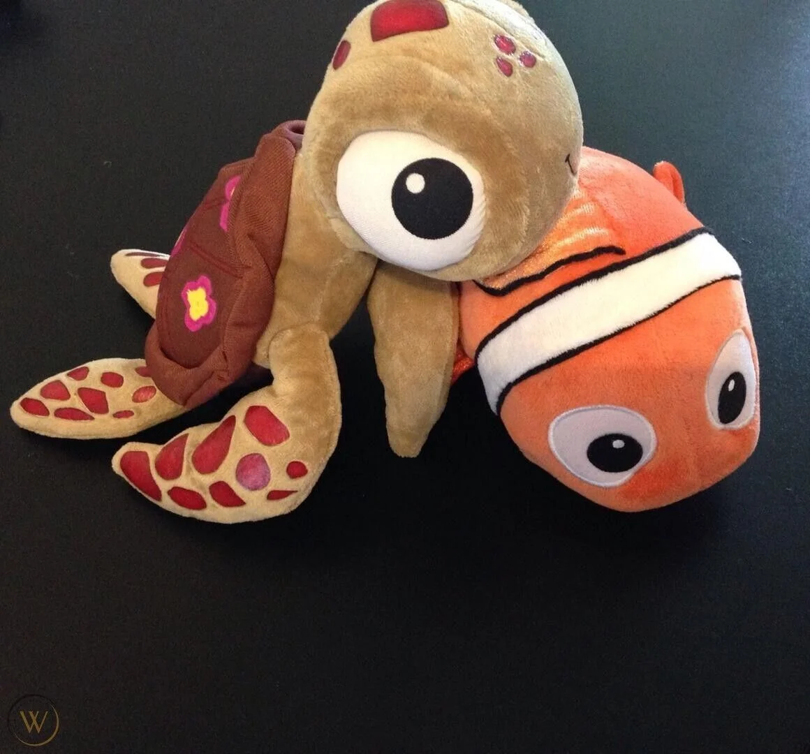 Squirt Turtle 6" & Nemo Plush SET Soft Stuffed Animal Rare Authentic NEW GIFT