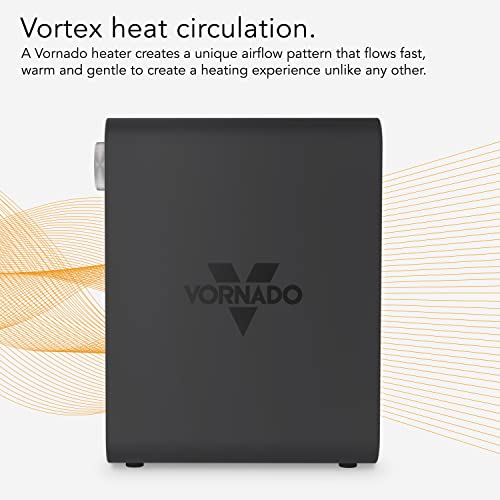 Vornado VMH300 Whole Room Metal Heater with 2 Heat Settings and Adjustable Thermostat, Storm Gray