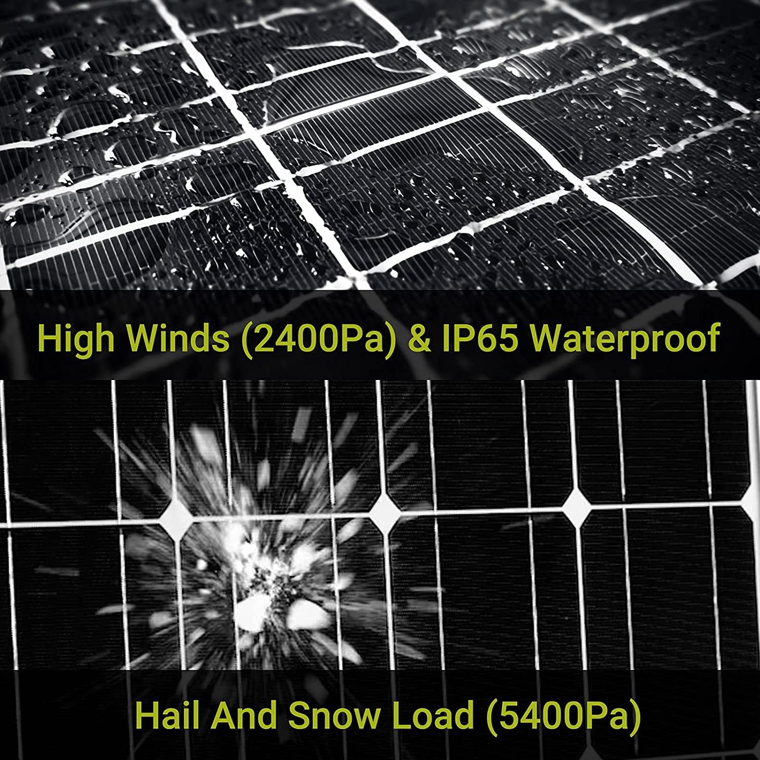 Newpowa 200W Monocrystalline 200 Watts 12V Solar Panel High Efficiency Mono PV Module Power for RV Marine Boat Cabin or Other Off Grid System (200W Classic)