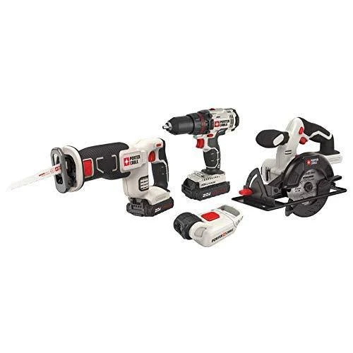 Porter-Cable Cordless Drill Combo Kit Power Tool, 4-Tool (PCCK616L4)