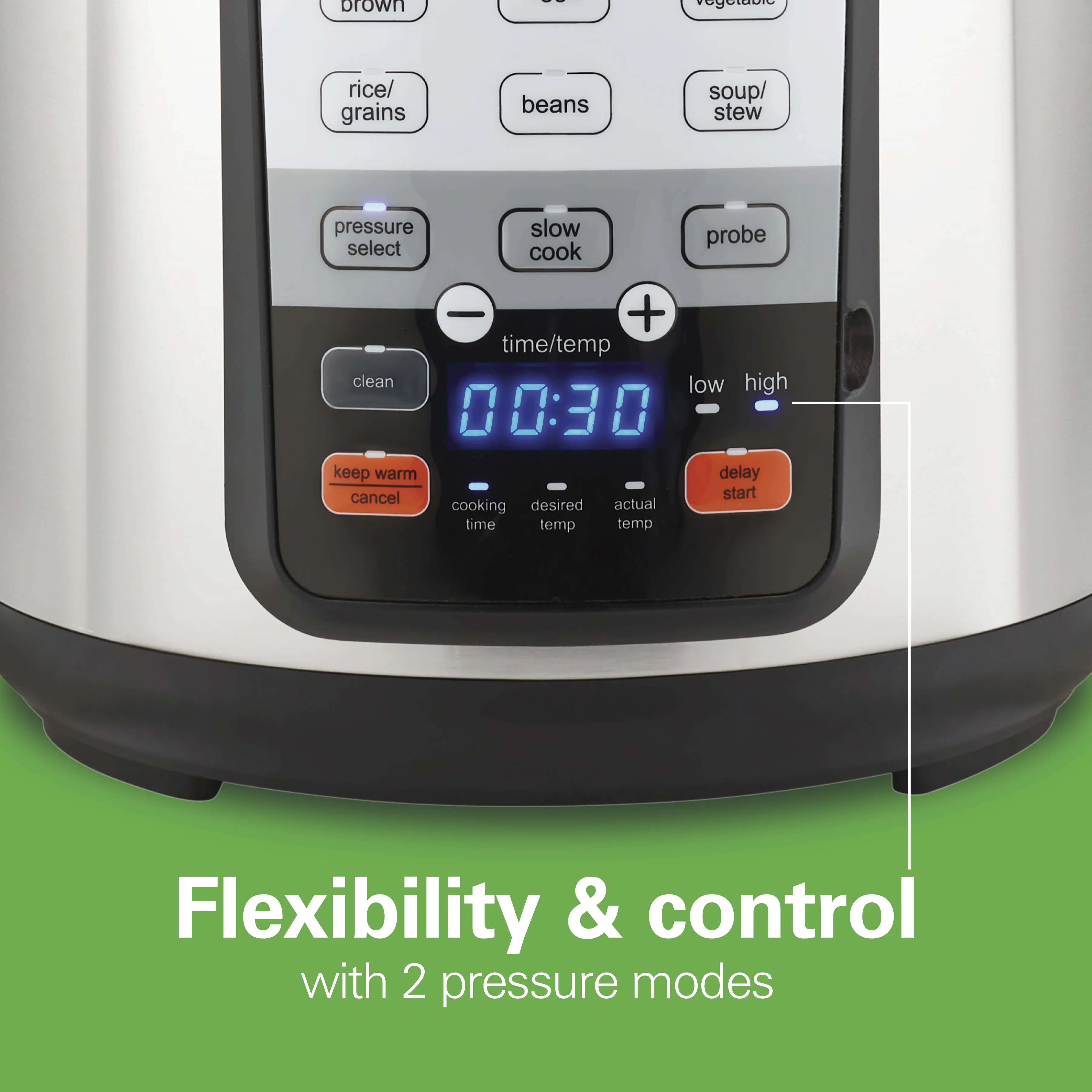 Hamilton Beach Precision Pressure Cooker, 6 Quart Capacity, 34506
